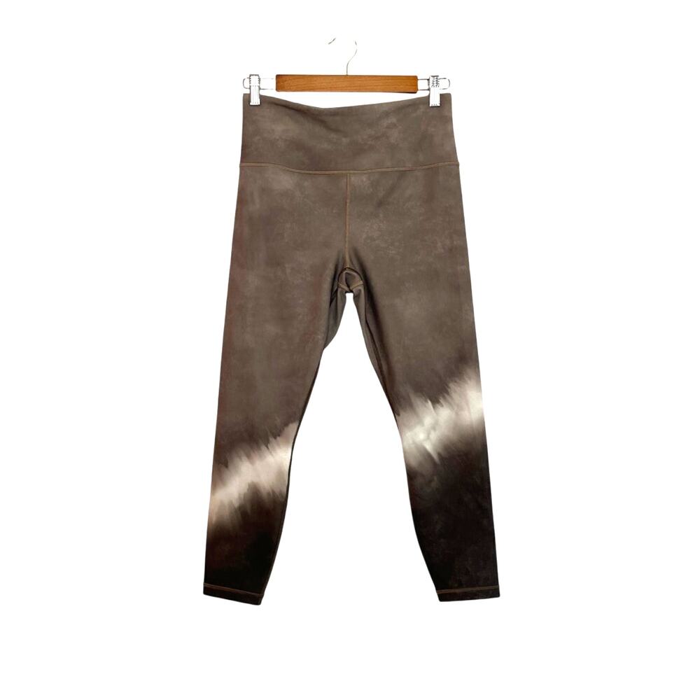Athleta Womens Elation 7/8 Tight Legging Brown Tie Dye Size Medium Athletic Gym